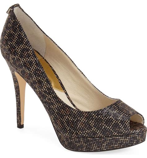 michael kors peep toe pump.